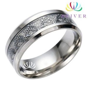 Stunning size 12 band with tribal dolphins